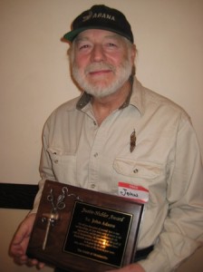 Photo-John Adams, Juaire-Hubler award recipient